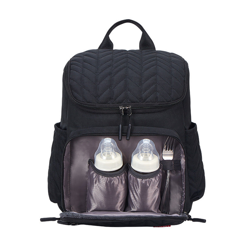 Mummy Creative Embroidery Thread Diaper Feeding Bottle Bags