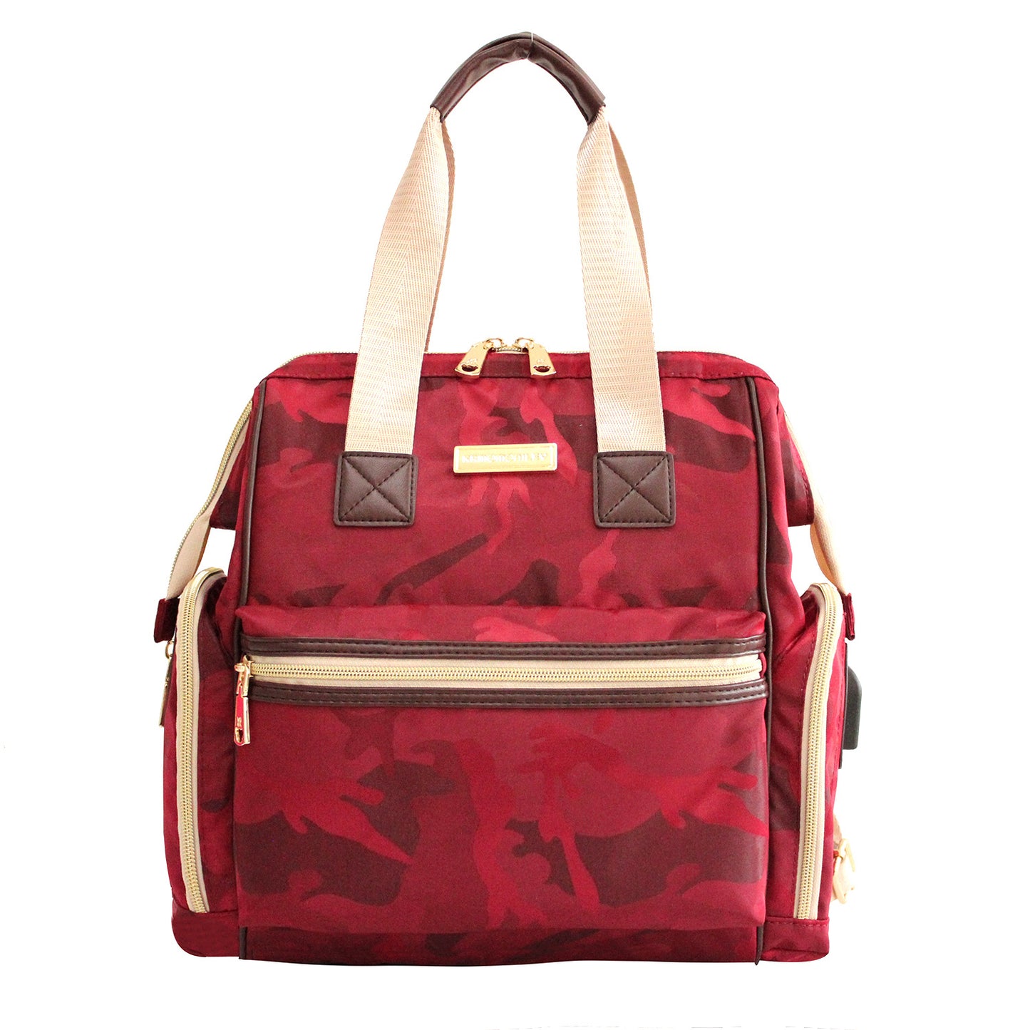 Women's Simple Large Capacity Mother Open Mummy Backpacks