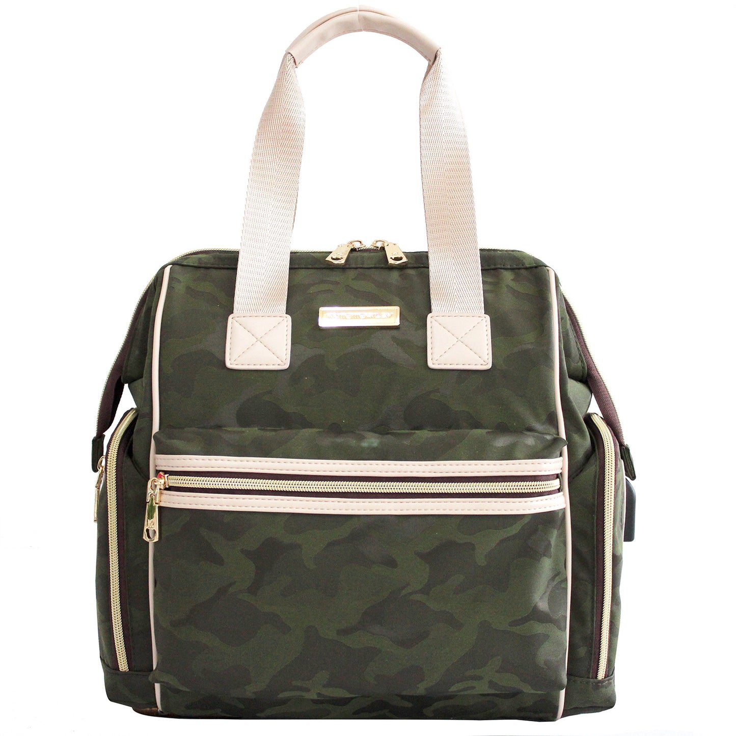 Women's Simple Large Capacity Mother Open Mummy Backpacks