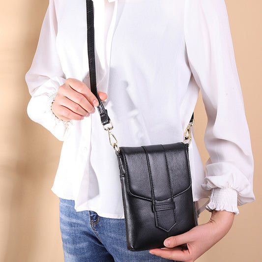 Women's Leather Korean Mini Cowhide Fashion Small Square Bags