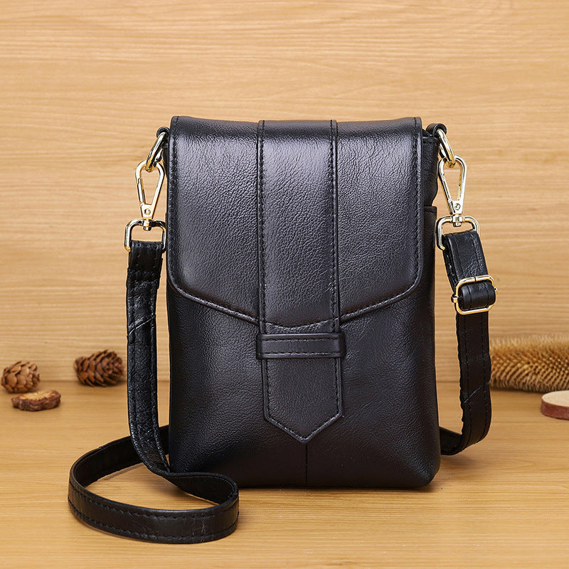 Women's Leather Korean Mini Cowhide Fashion Small Square Bags