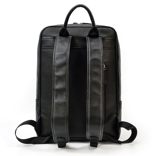 Elegant Men's Fashion Leather Cowhide Commuter Backpacks