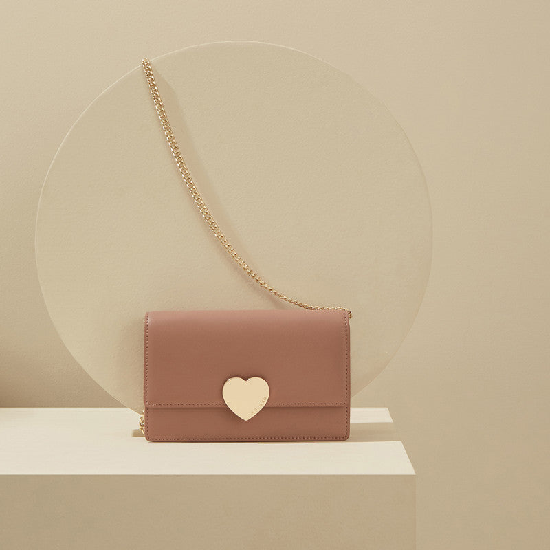 Women's Summer Fresh Sweet Leather Chain Genuine Shoulder Bags