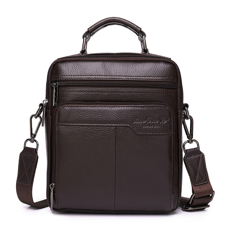 Men's Genuine Leather First Layer Cowhide Business Men's Shoulder Bags