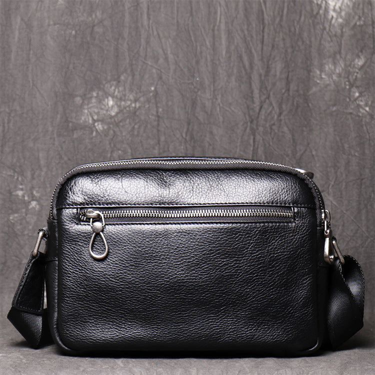 Women's & Men's & Leather First Layer Cowhide College Men's Shoulder Bags