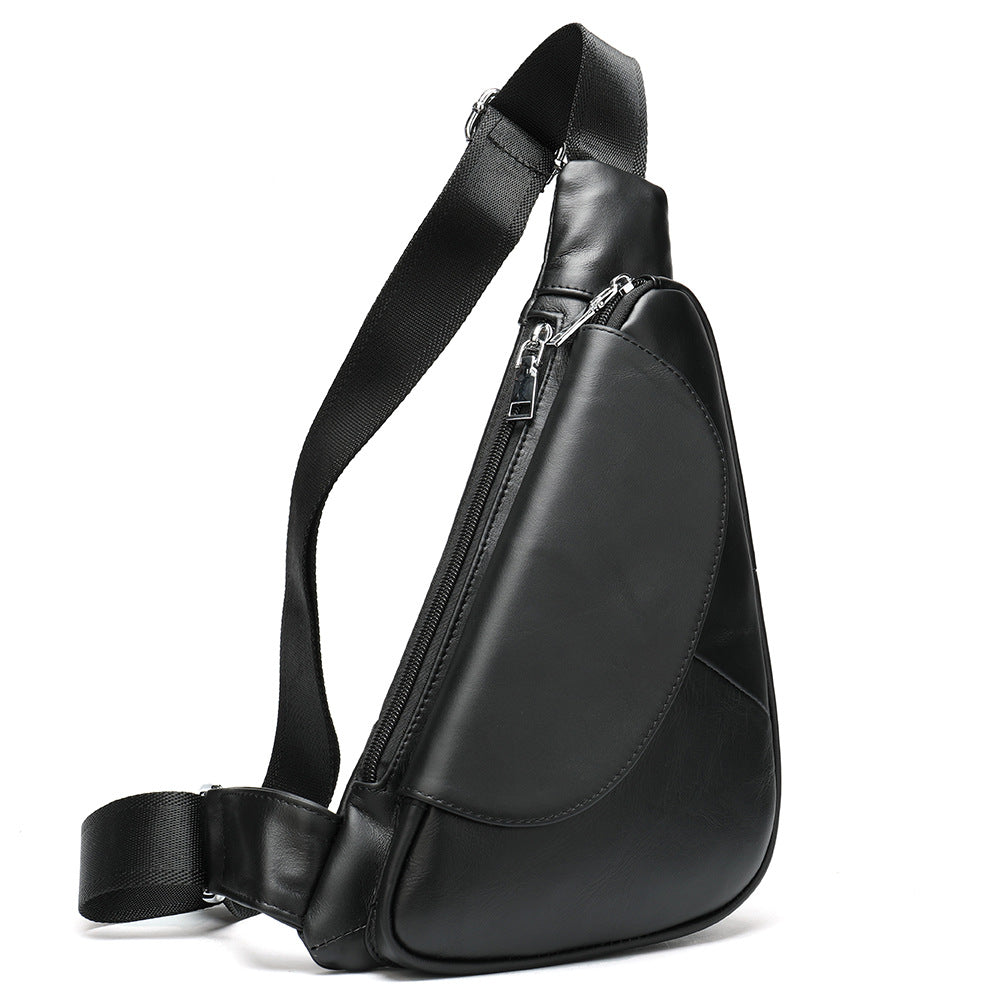 Men's Stylish Crocodile Pattern Leather Cowhide Bags