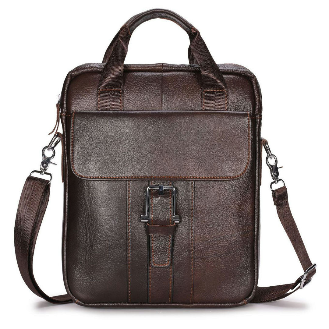 Men's Stylish Fashion First Layer Cowhide Men's Handbags