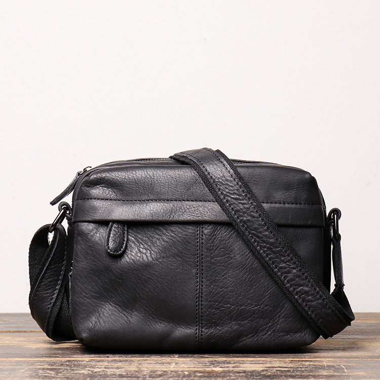 Women's & Men's & Retro Fashion First Layer Cowhide Men's Shoulder Bags
