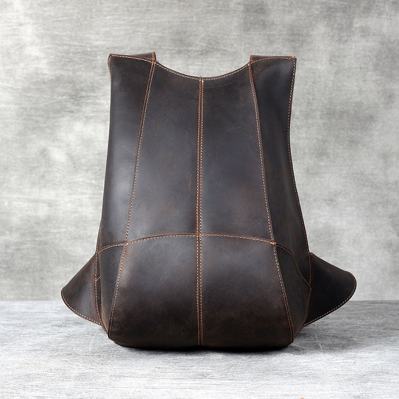 Women's & Men's & Personalized Crazy Horse Leather Genuine Backpacks