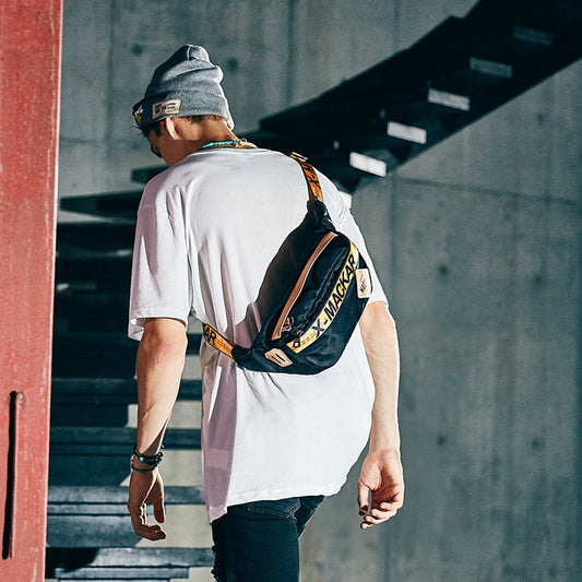 City Saddle Document Trendy Female Male Men's Chest Bags