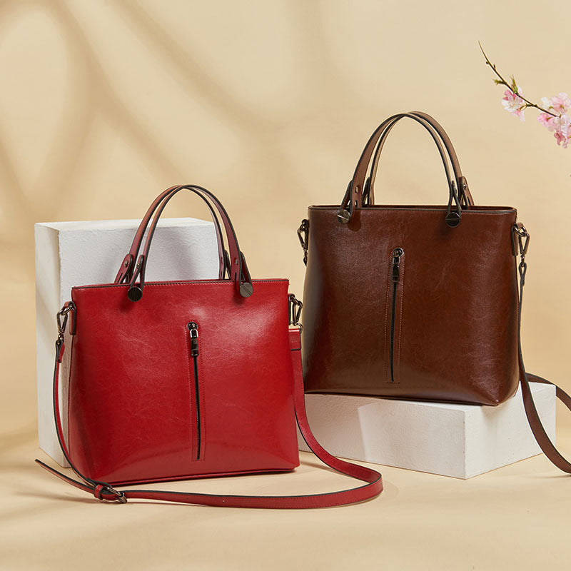 Women's Innovative Genuine Leather Fashion Vintage Shoulder Bags