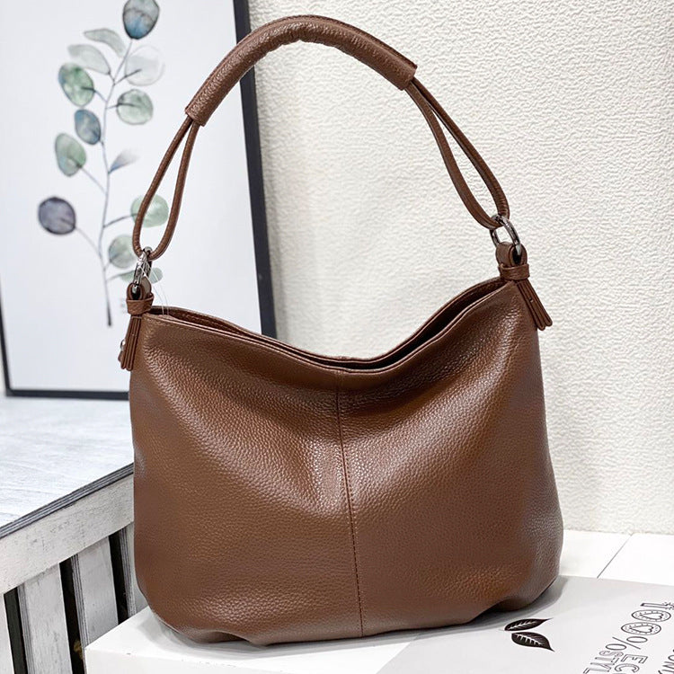 Women's Genuine Leather Light Luxury Fashion First Layer Shoulder Bags