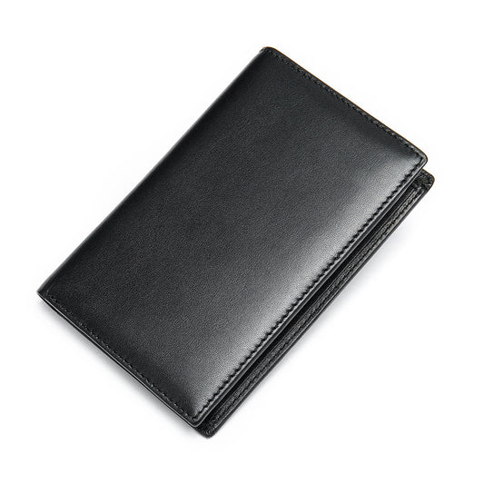 Men's Business First Layer Cowhide Passport Genuine Card Holder