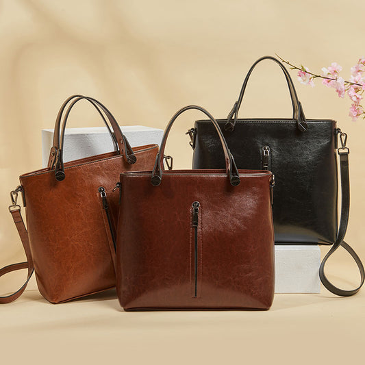Women's Innovative Genuine Leather Fashion Vintage Shoulder Bags