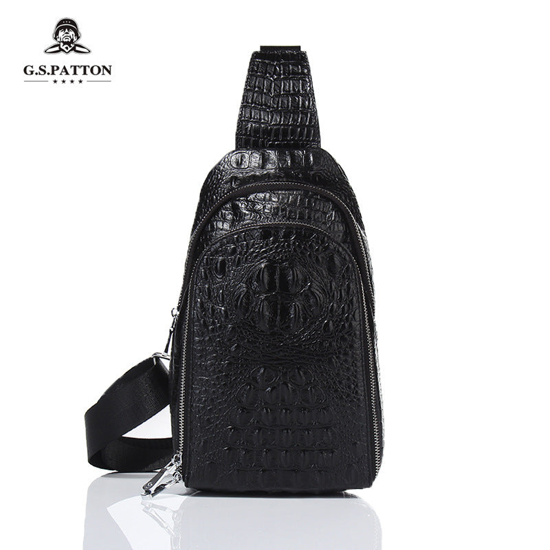 Men's Elegant Classy Leather Crocodile Genuine Bags
