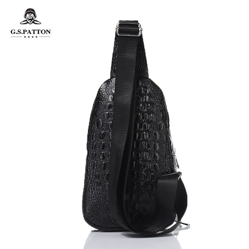 Men's Elegant Classy Leather Crocodile Genuine Bags
