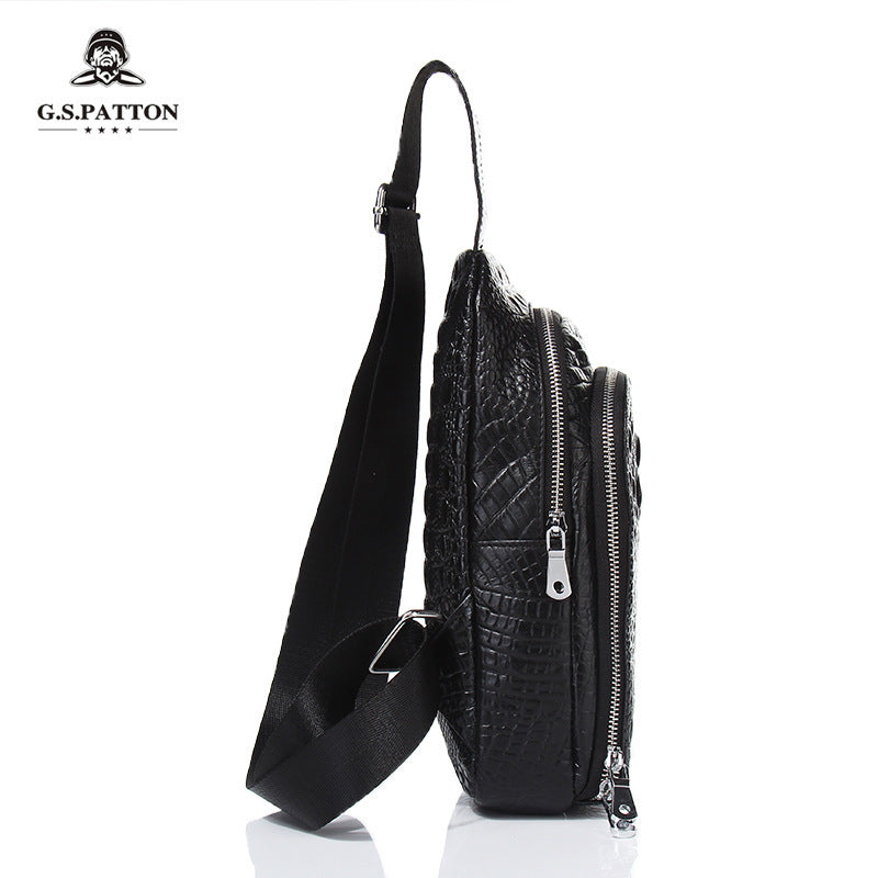 Men's Elegant Classy Leather Crocodile Genuine Bags