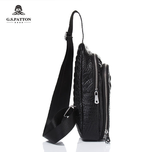 Men's Elegant Classy Leather Crocodile Genuine Bags
