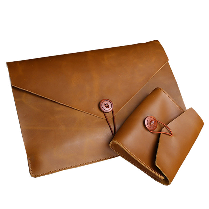Genuine Leather Computer Storage Suit Suitable Bags
