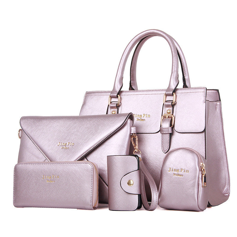 Women's Three-piece Korean Fashion Single Mother Portable Handbags