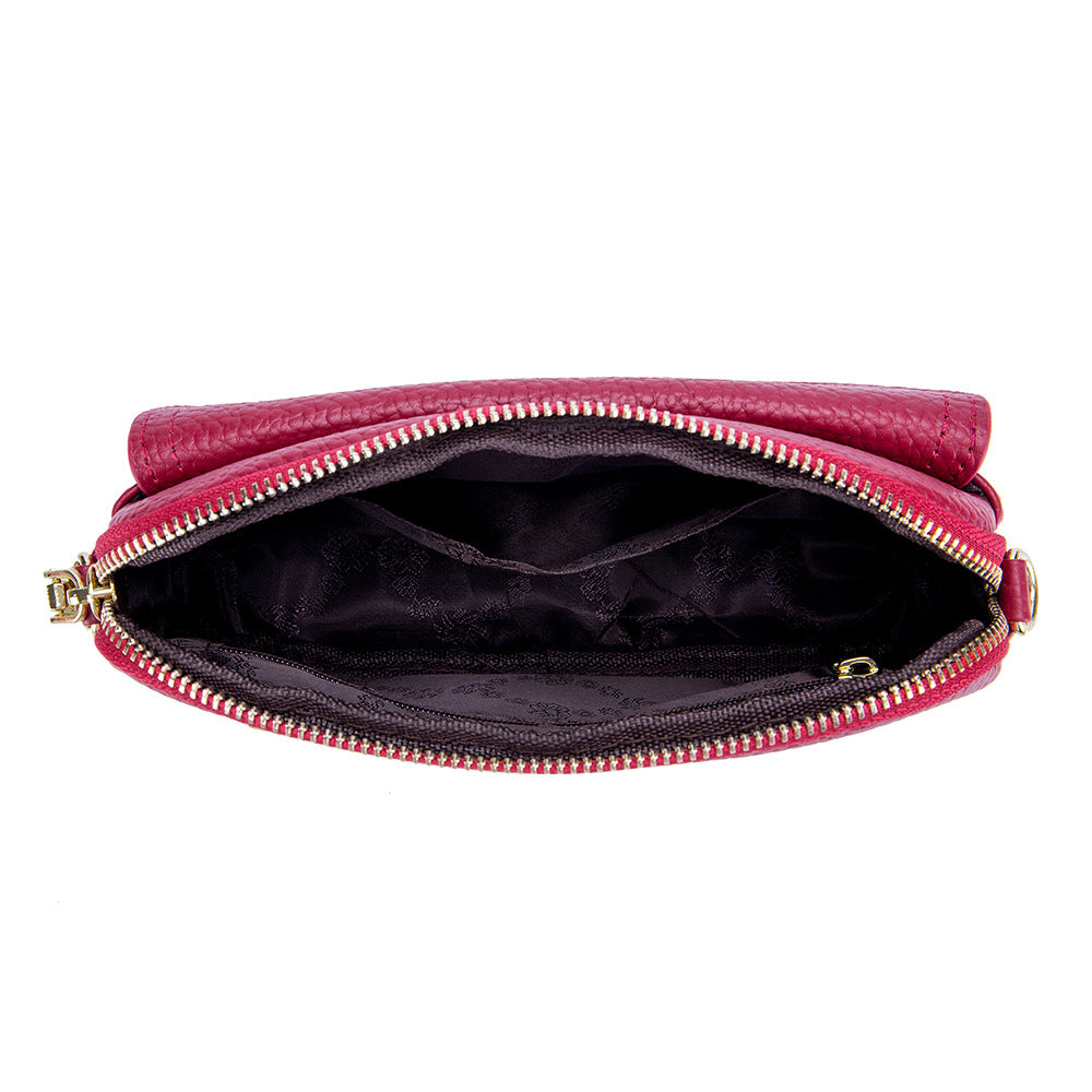 Women's Leather Packet Mobile Fashion Portable Clutch Shoulder Bags