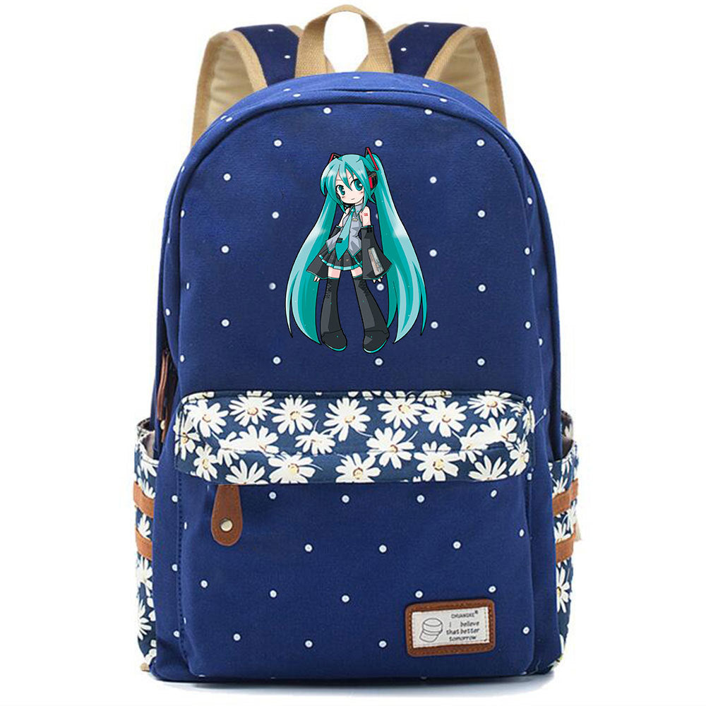 Popular Elegant Fashion Virtual Music Printing Middle School Students' Schoolbags