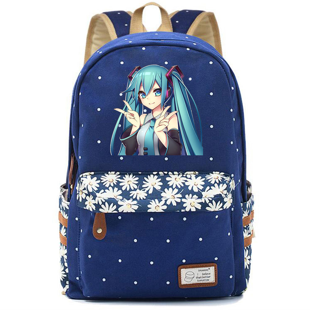 Popular Elegant Fashion Virtual Music Printing Middle School Students' Schoolbags