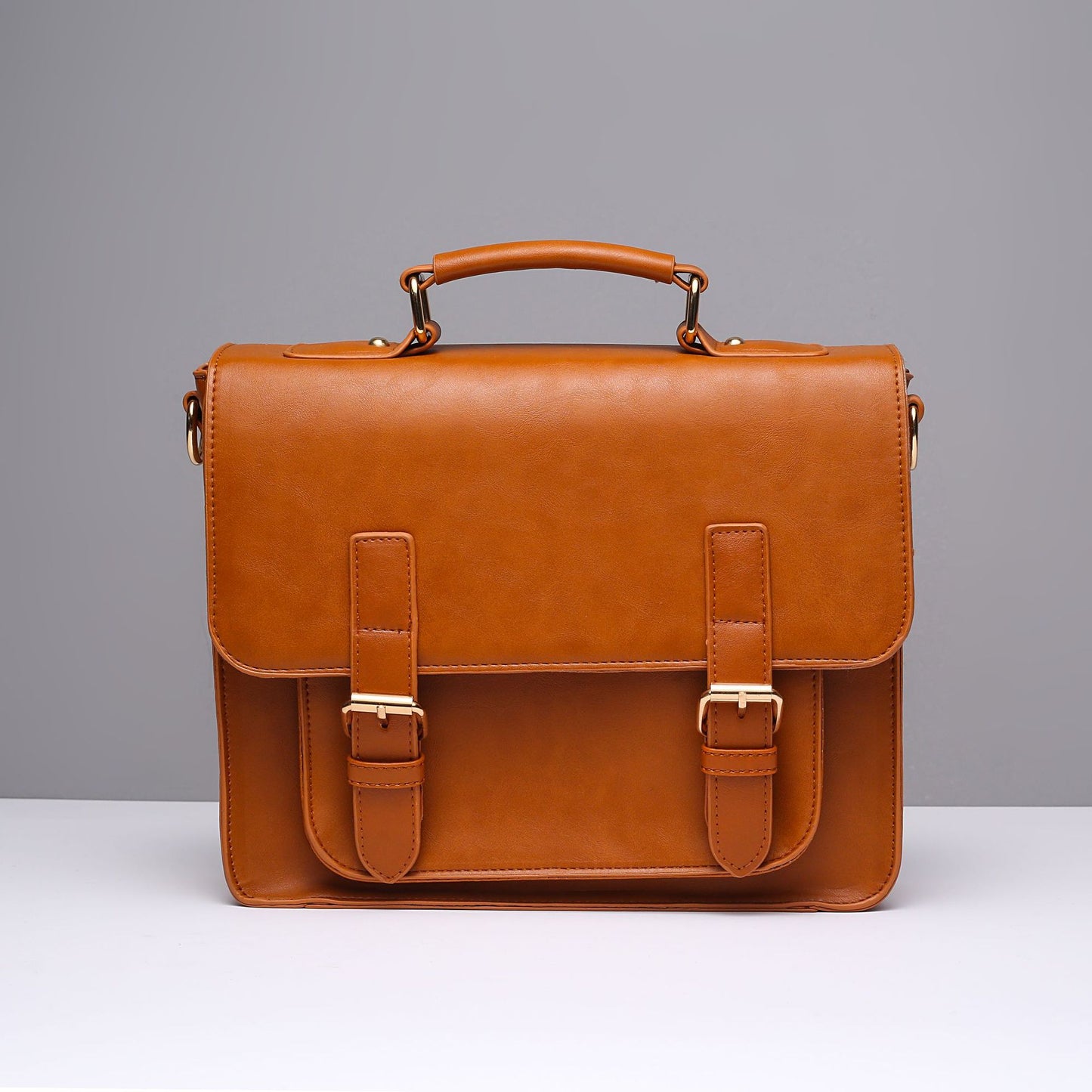 Women's Cambridge Size Napa Texture Leather Horizontal Shoulder Bags