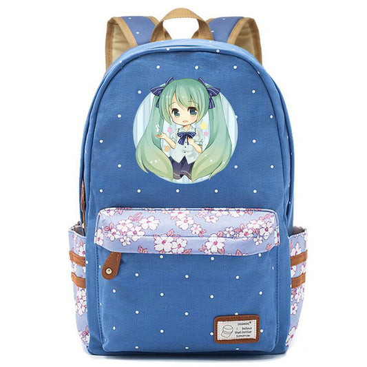 Popular Elegant Fashion Virtual Music Printing Middle School Students' Schoolbags