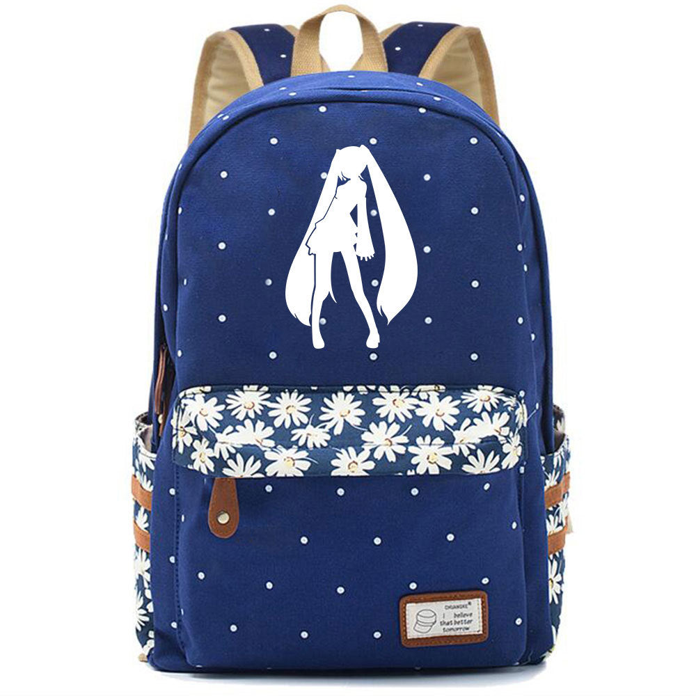 Popular Elegant Fashion Virtual Music Printing Middle School Students' Schoolbags