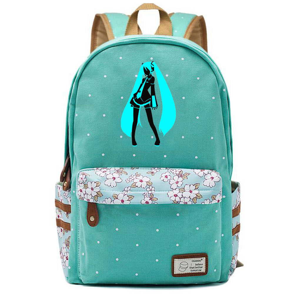 Popular Elegant Fashion Virtual Music Printing Middle School Students' Schoolbags