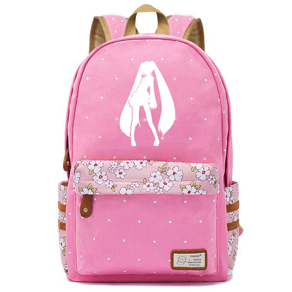 Popular Elegant Fashion Virtual Music Printing Middle School Students' Schoolbags