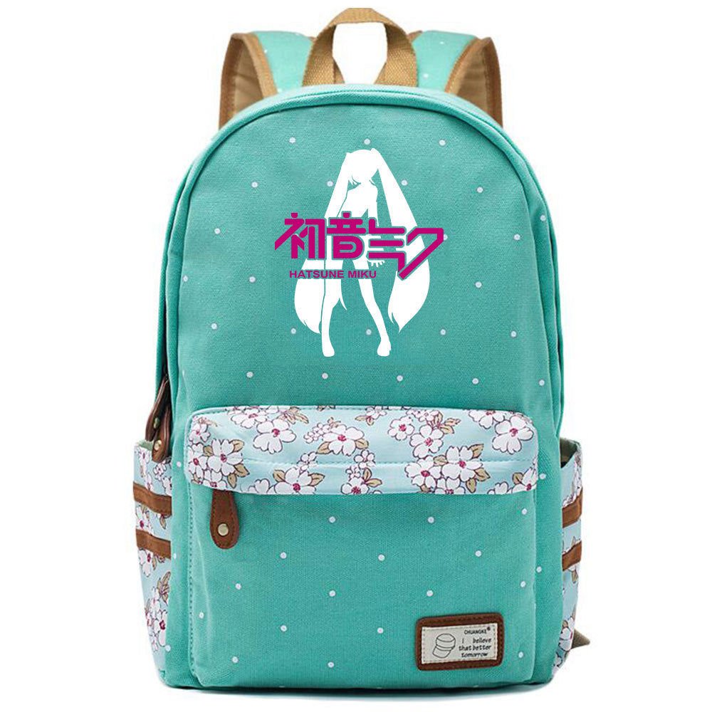 Popular Elegant Fashion Virtual Music Printing Middle School Students' Schoolbags