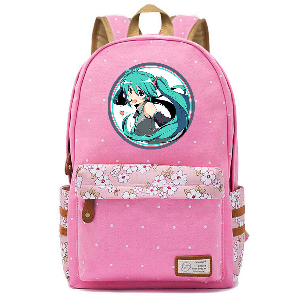 Popular Elegant Fashion Virtual Music Printing Middle School Students' Schoolbags