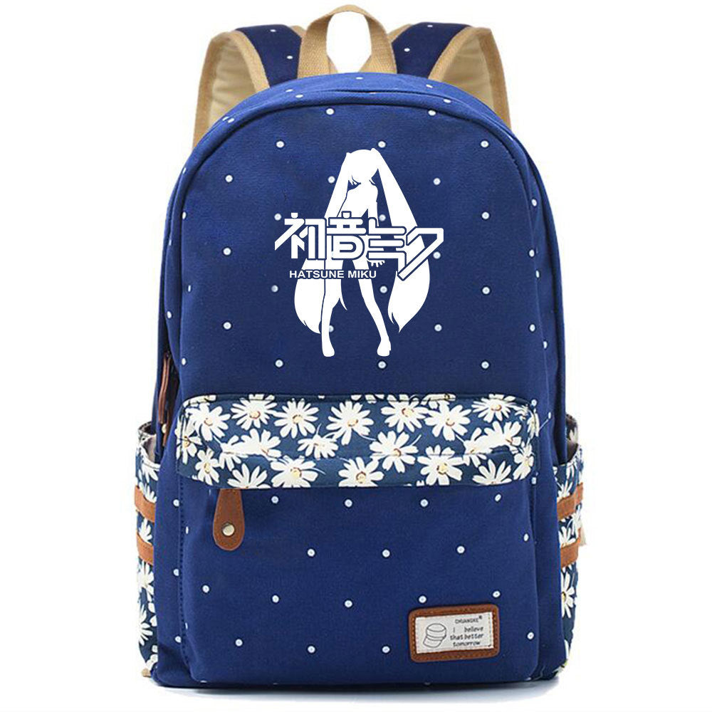 Popular Elegant Fashion Virtual Music Printing Middle School Students' Schoolbags
