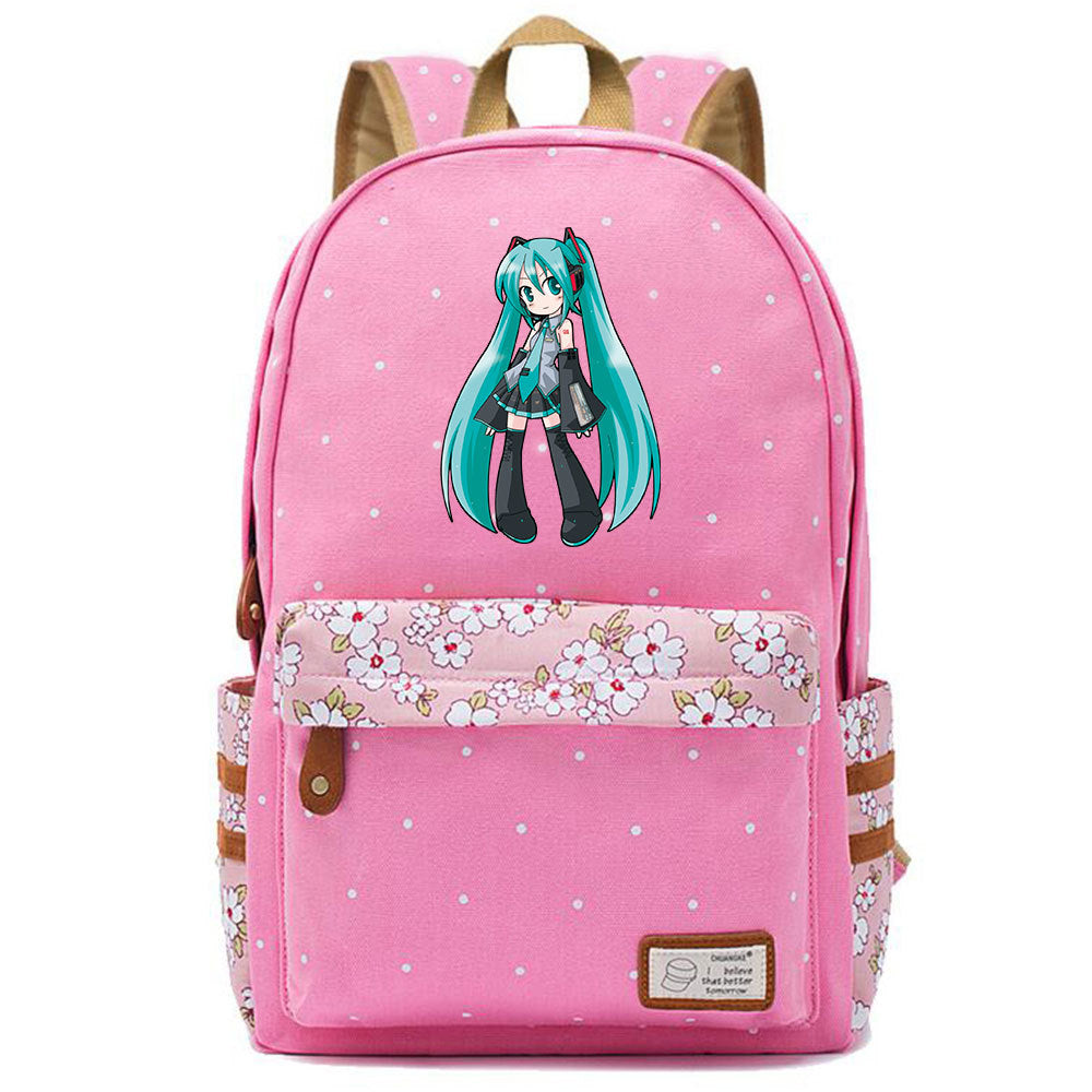 Popular Elegant Fashion Virtual Music Printing Middle School Students' Schoolbags