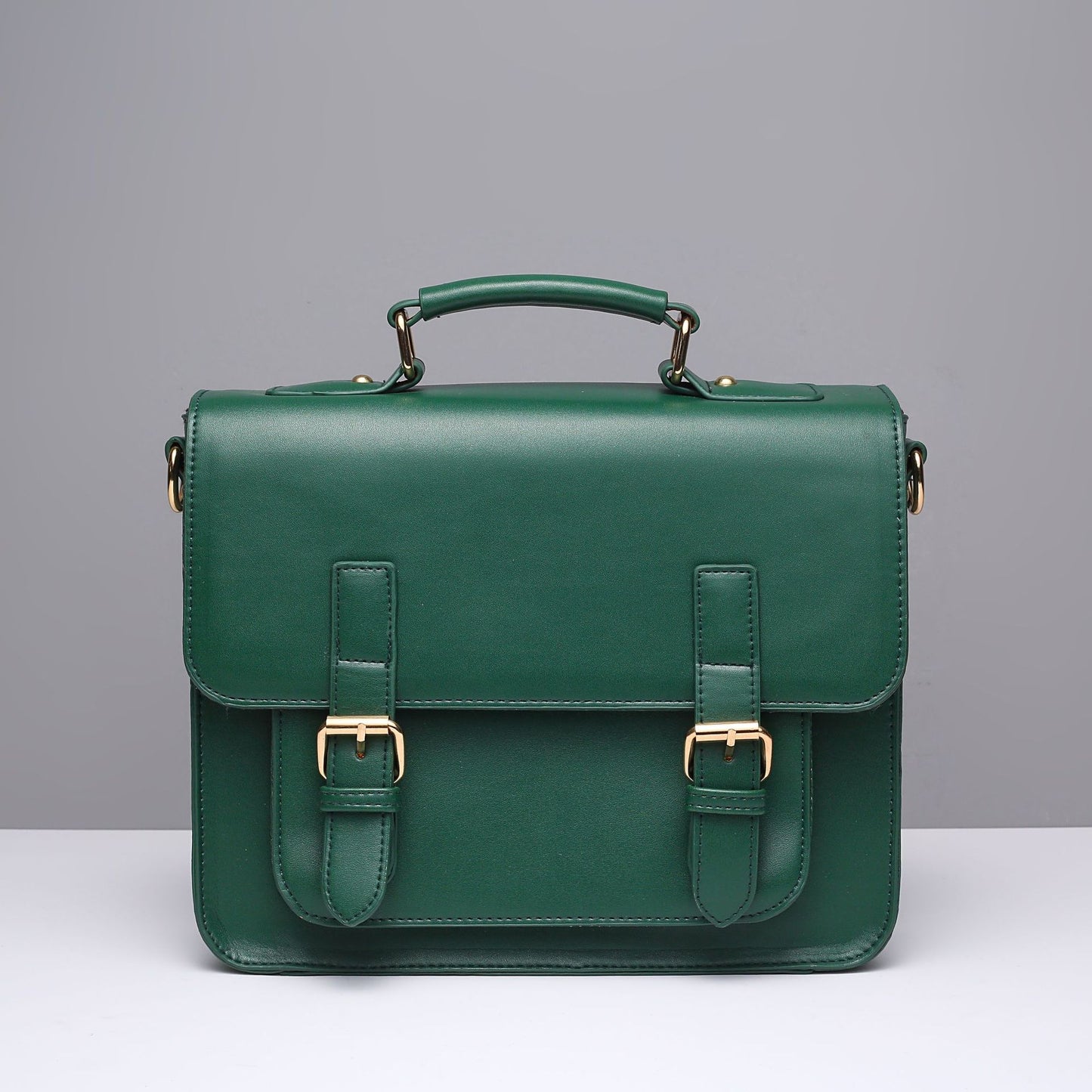 Women's Cambridge Size Napa Texture Leather Horizontal Shoulder Bags