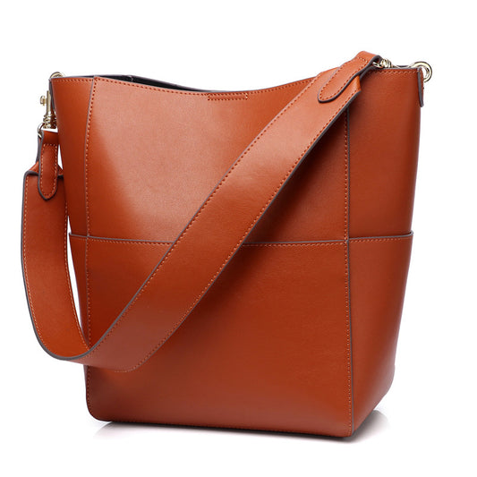 Women's Genuine Leather Full Fashion Large Shoulder Bags