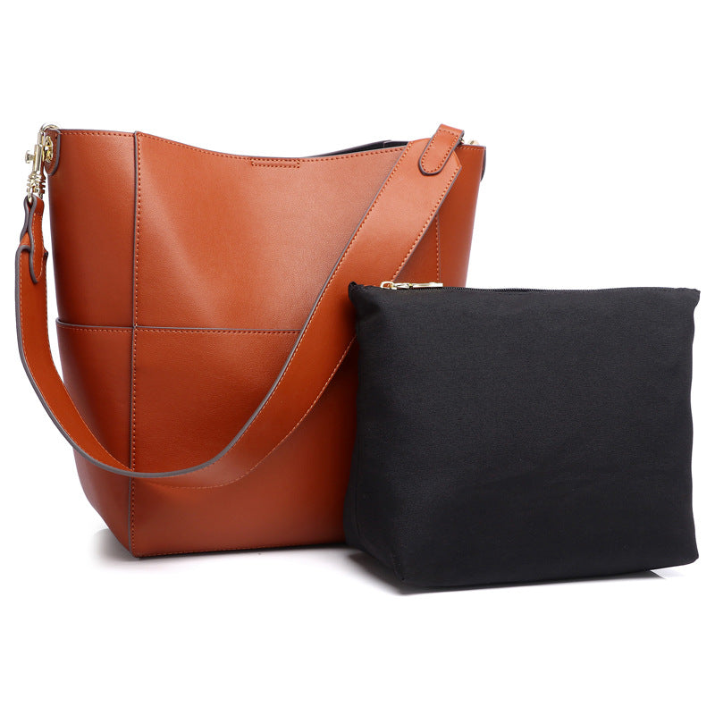 Women's Genuine Leather Full Fashion Large Shoulder Bags