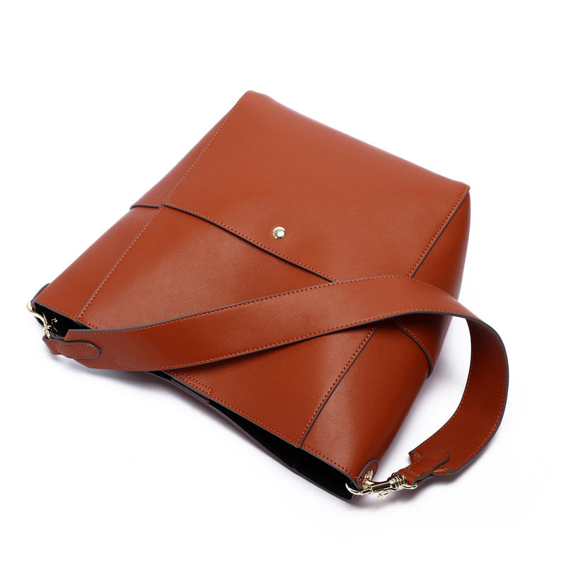 Women's Genuine Leather Full Fashion Large Shoulder Bags