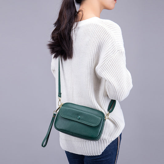 Women's Leather Packet Mobile Fashion Portable Clutch Shoulder Bags