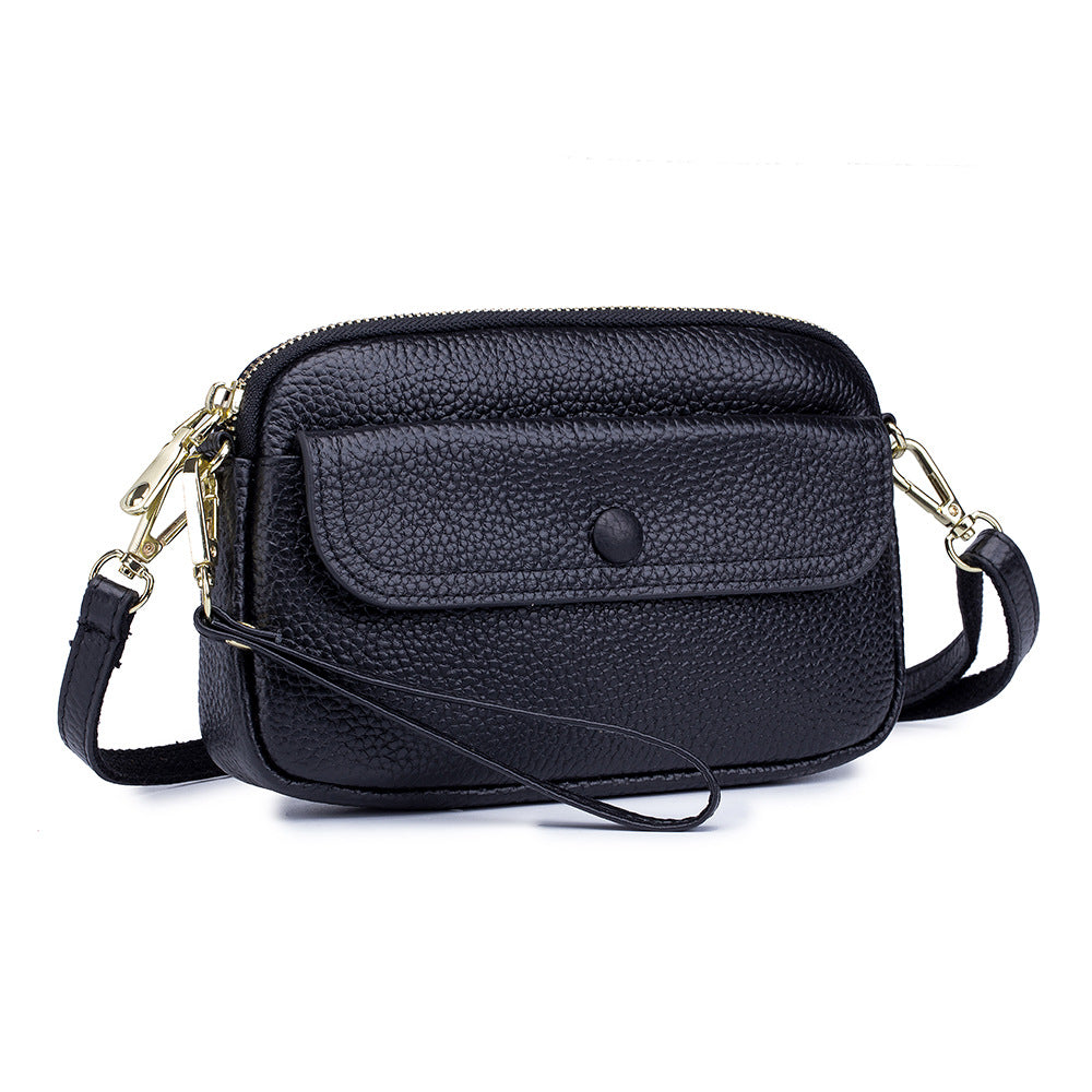 Women's Leather Packet Mobile Fashion Portable Clutch Shoulder Bags