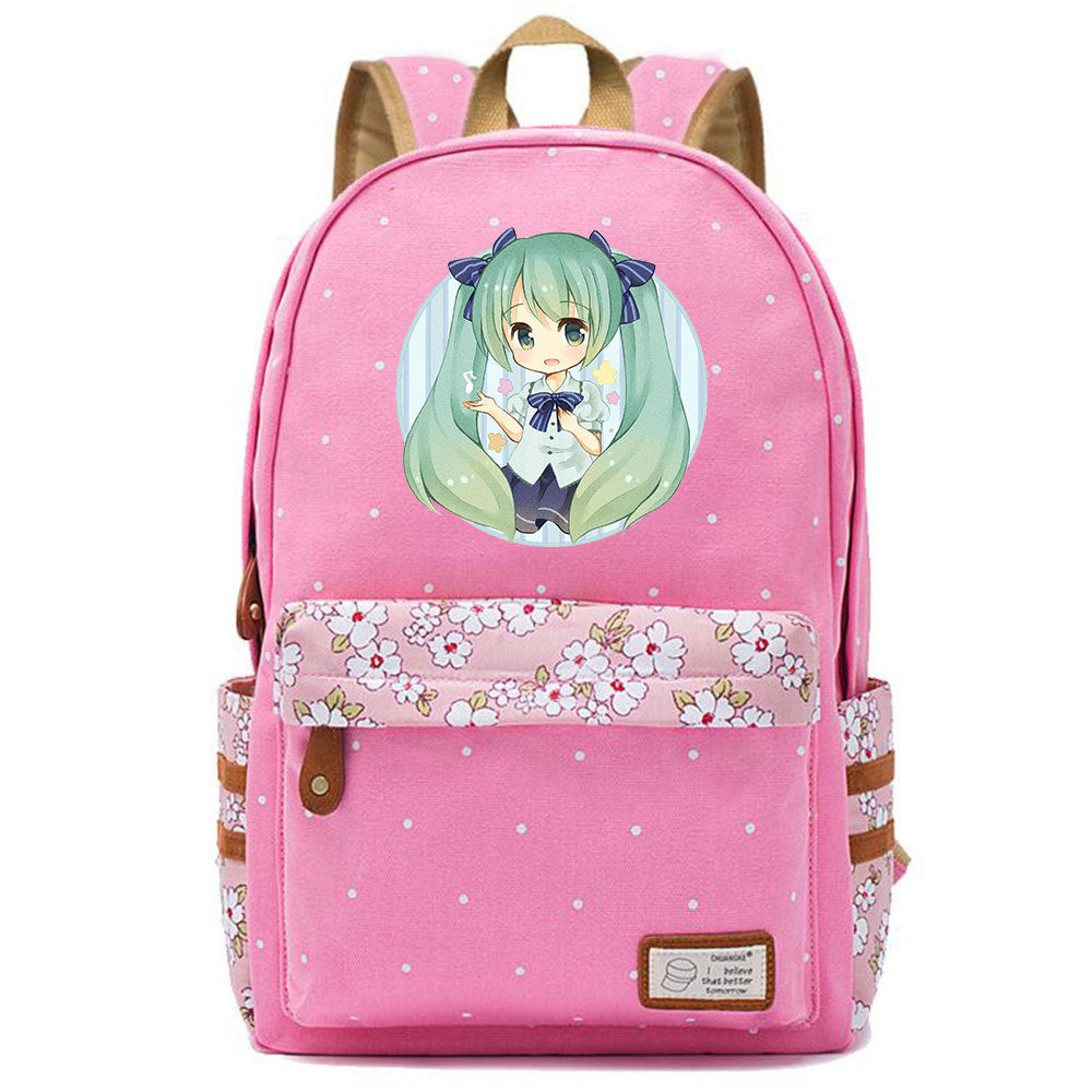 Popular Elegant Fashion Virtual Music Printing Middle School Students' Schoolbags