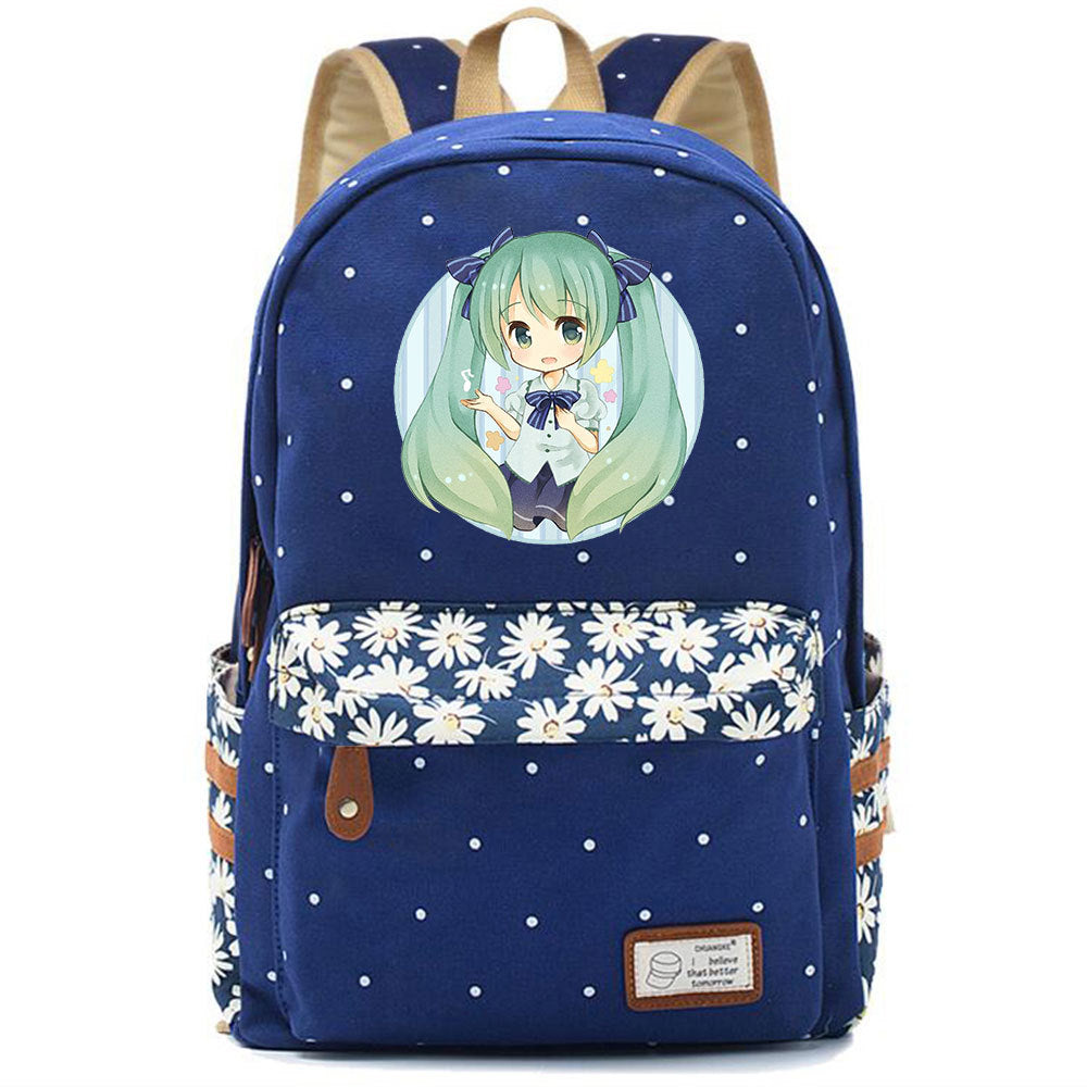 Popular Elegant Fashion Virtual Music Printing Middle School Students' Schoolbags