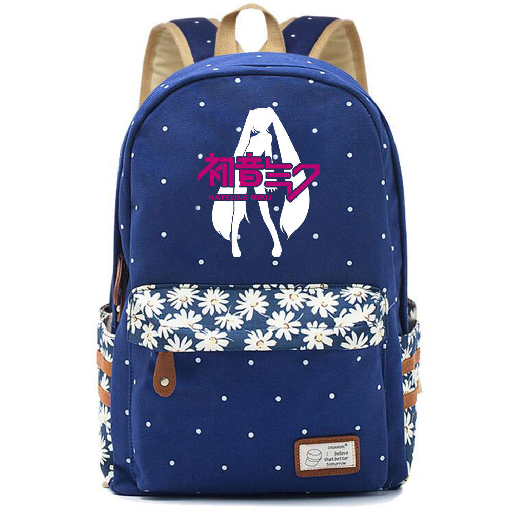 Popular Elegant Fashion Virtual Music Printing Middle School Students' Schoolbags