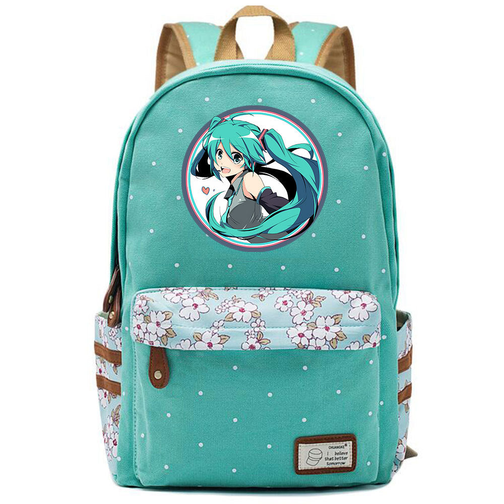 Popular Elegant Fashion Virtual Music Printing Middle School Students' Schoolbags