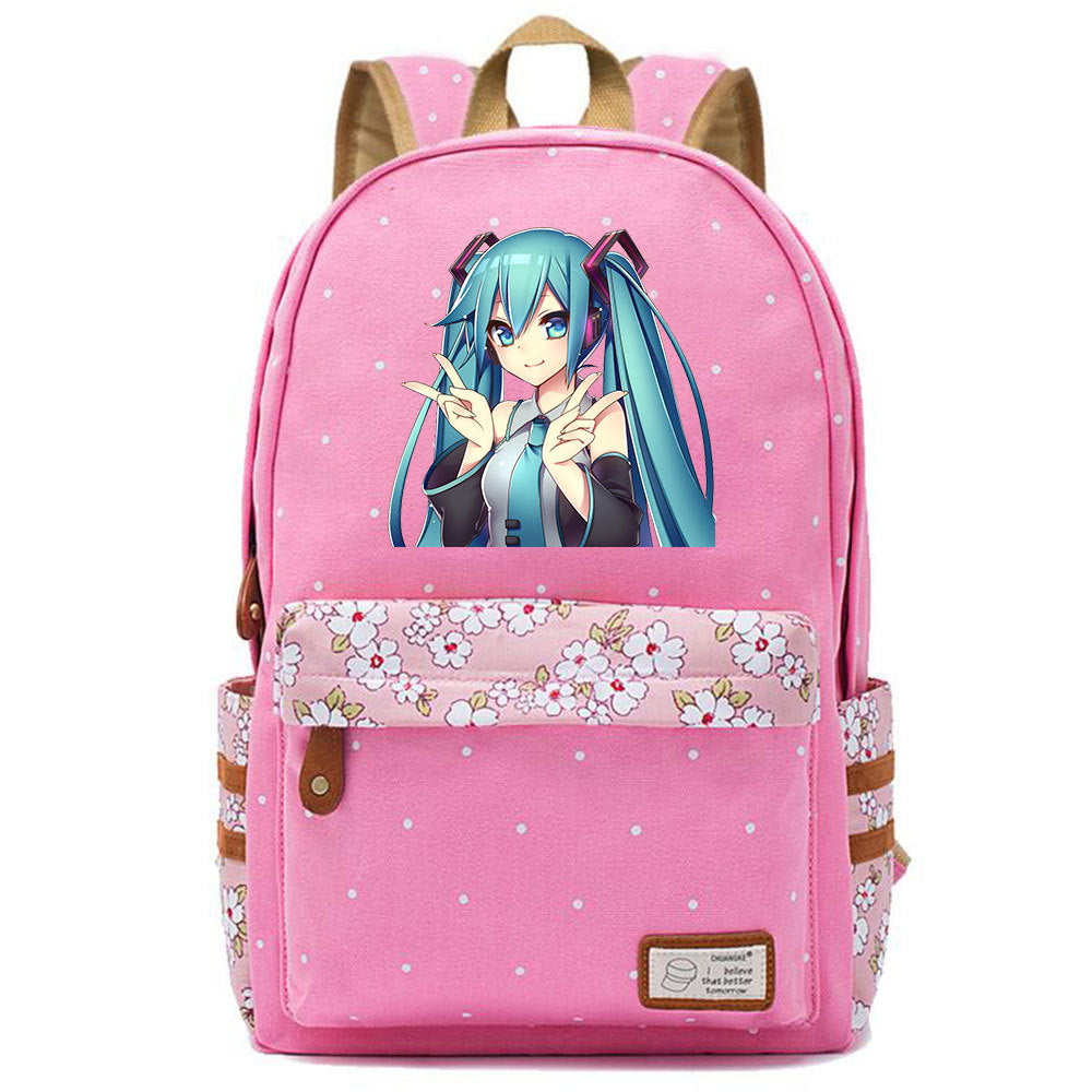Popular Elegant Fashion Virtual Music Printing Middle School Students' Schoolbags