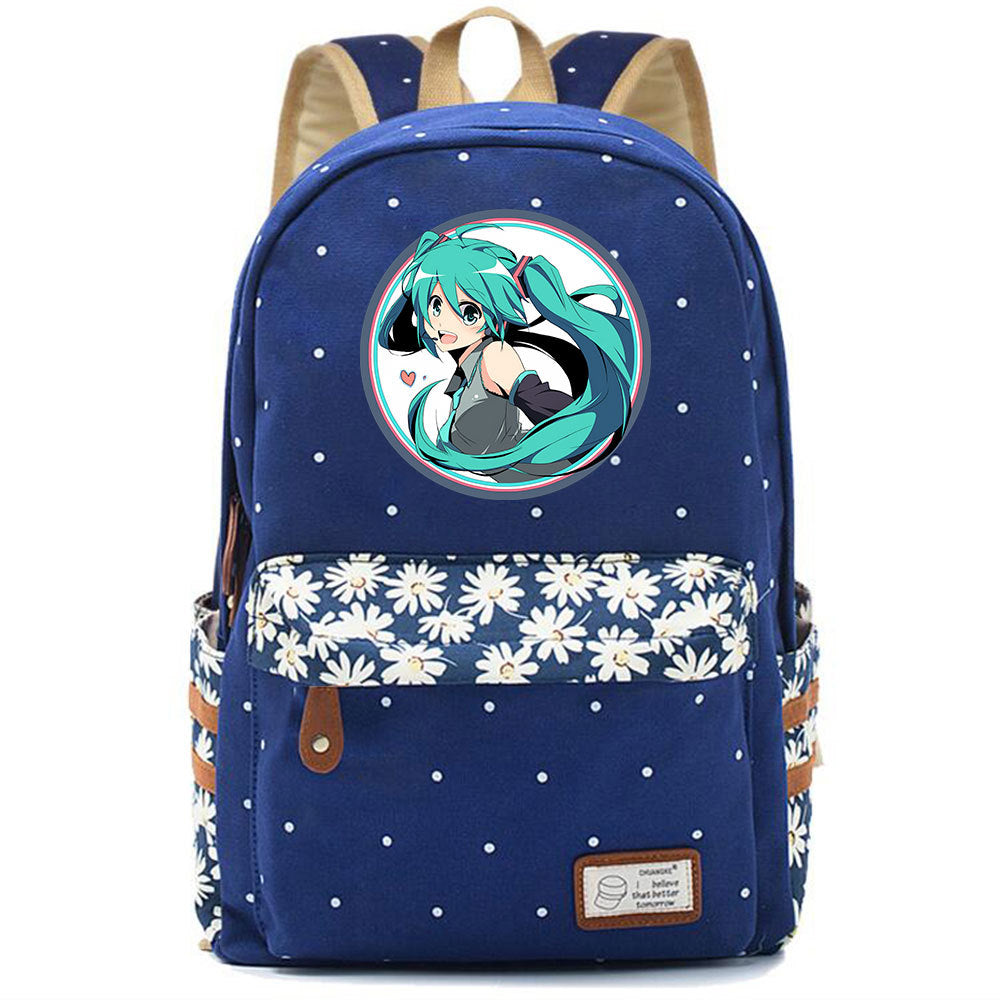 Popular Elegant Fashion Virtual Music Printing Middle School Students' Schoolbags