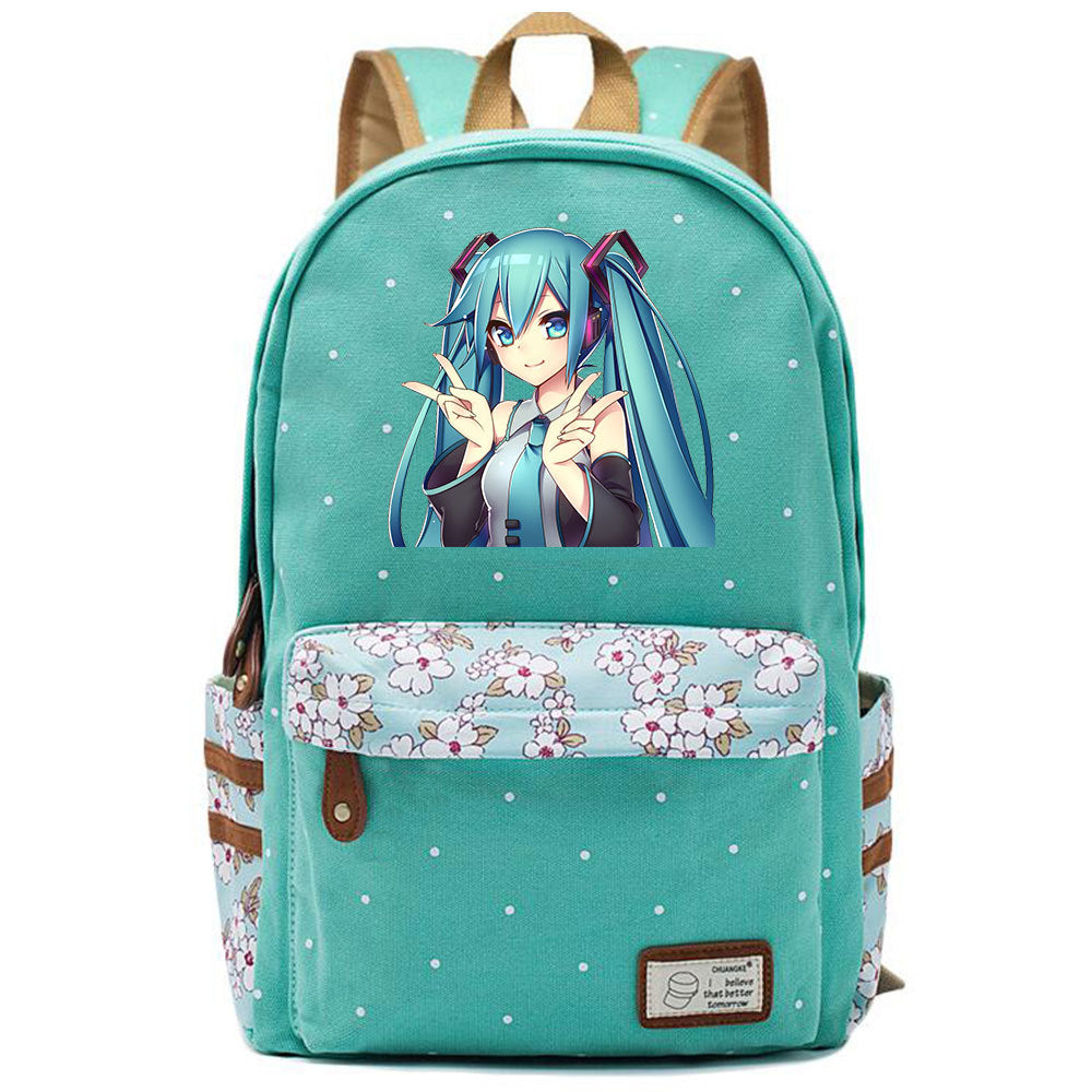 Popular Elegant Fashion Virtual Music Printing Middle School Students' Schoolbags