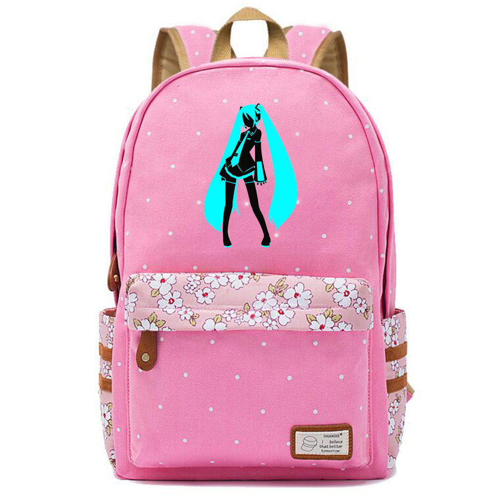 Popular Elegant Fashion Virtual Music Printing Middle School Students' Schoolbags
